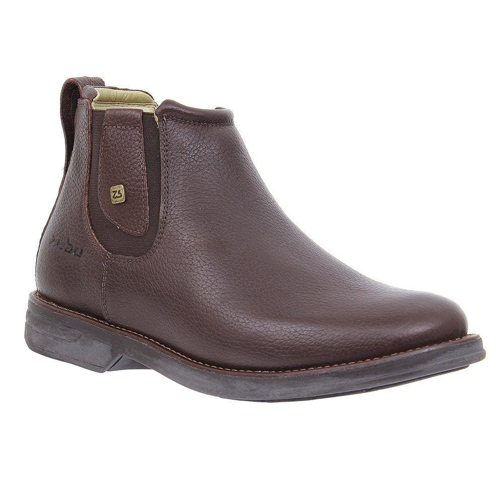Botina Masculina Bico Redondo Marrom Zebu 27731