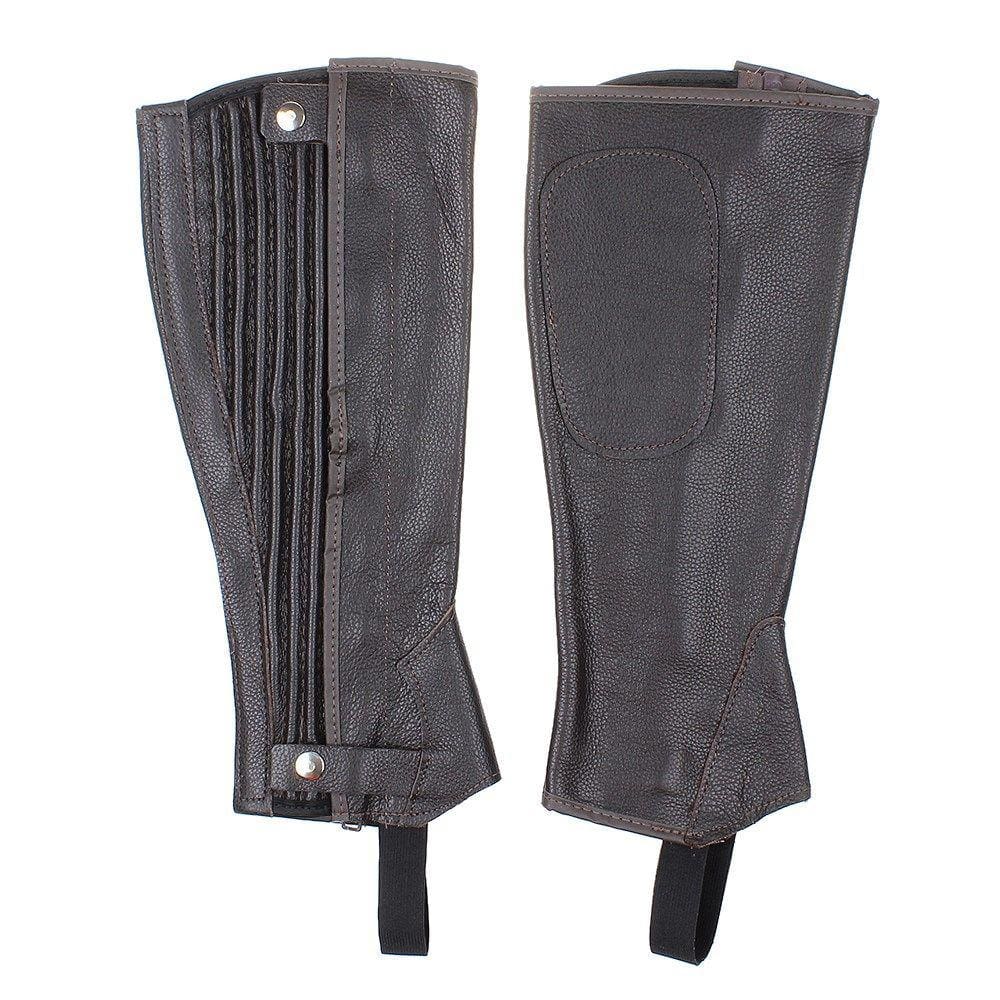 Perneira para Montaria com Zíper Bronc-Steel Couro Marrom 25496