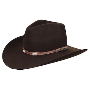 Chapéu Country de Feltro Chocolate Cury 33481