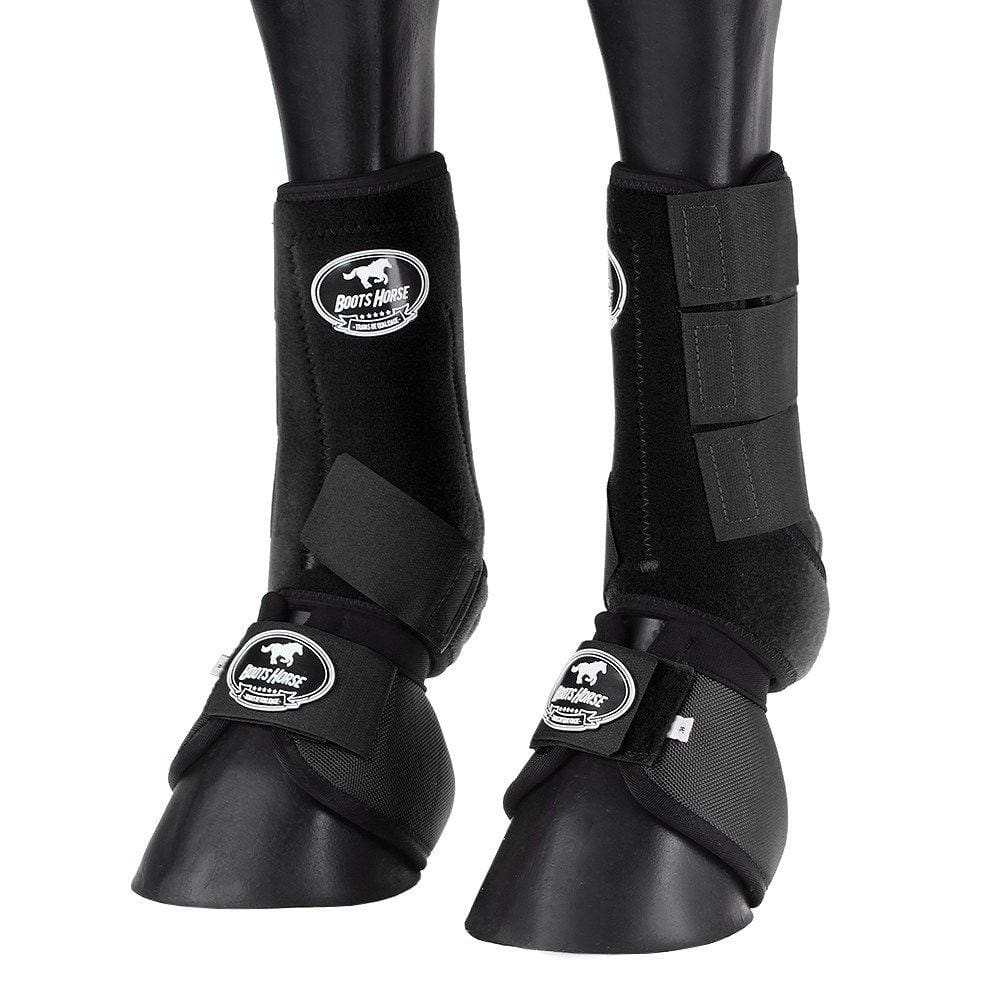 Kit Splint Boot e Cloche Preto para Cavalo Boots Horse 25858