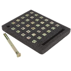 Kit Alfabeto e Algarismo Tandy Leather 1/4`` 8137-00