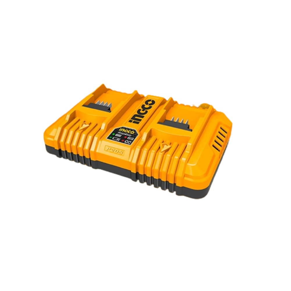 Carregador Duplo Inteligente Ingco para 02 Baterias 20v Bivolt FCLI2034-9
