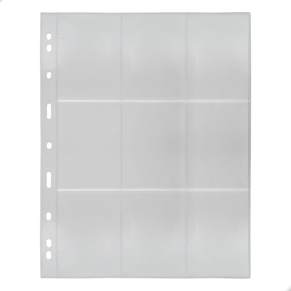 Kit 10 Folha para Cards Acetato 29,5x23 PCCB 9 Bolsos
