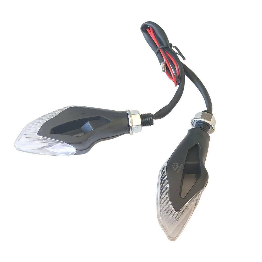 Par Pisca Led Universal Moto Amuleto
