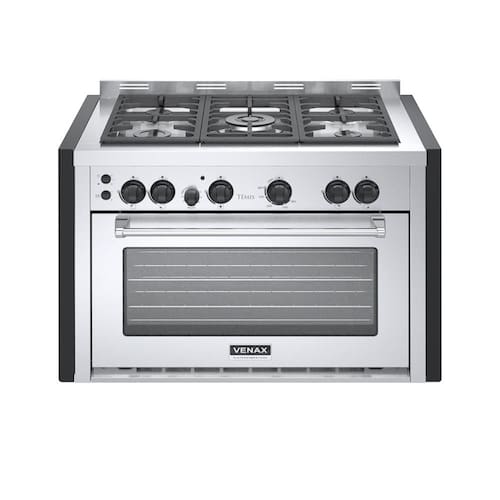 imagem-Fogao a Gas de Embutir 5 Bocas Venax Temis Inox - 220V