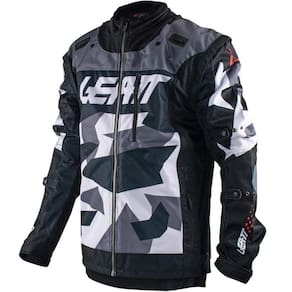 Jaqueta Leatt Moto 4.5 X-Flow Preto/Branco Camo