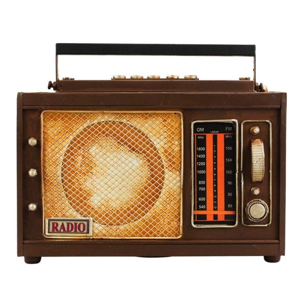Enfeite Antigo Decoração Retrô Vintage Rádio Antigo