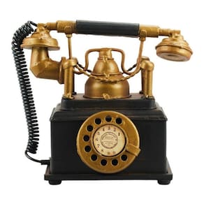 Enfeite Estilo Retrô Vintage Antigo Telefone De Disco