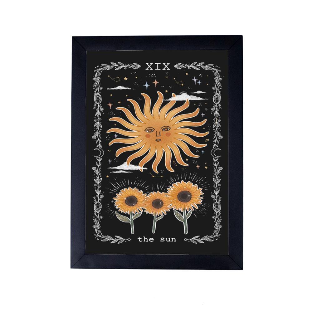 Lindo Quadro decorativo bruxaria carta tarot sol P8416