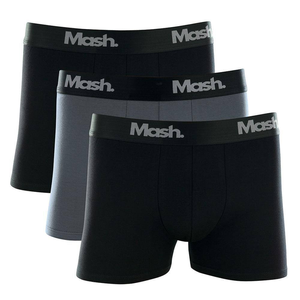 Kit 3 Cuecas Boxer Mash Cotton Masculina