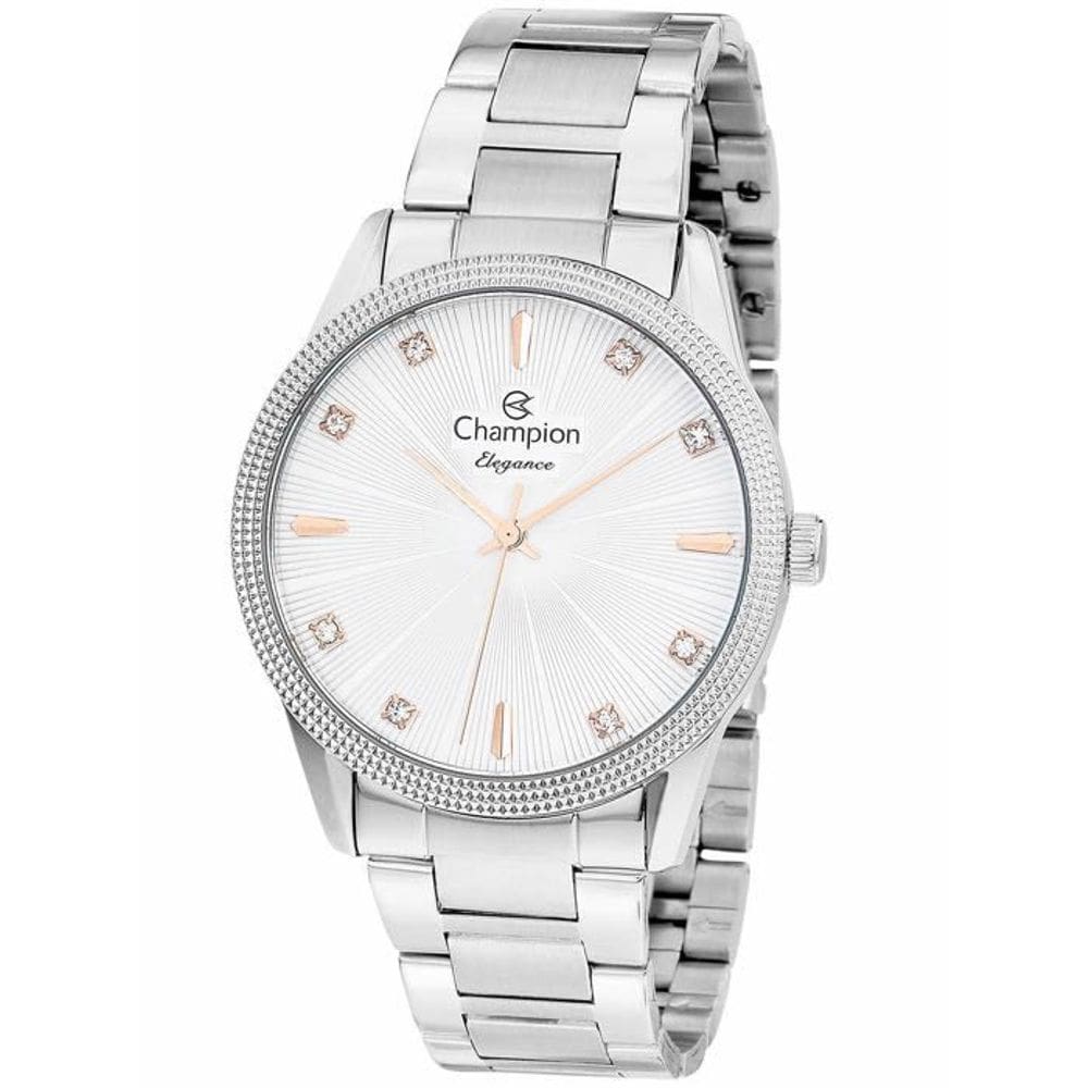 Relógio CHAMPION Elegance prata feminino CN25823Q