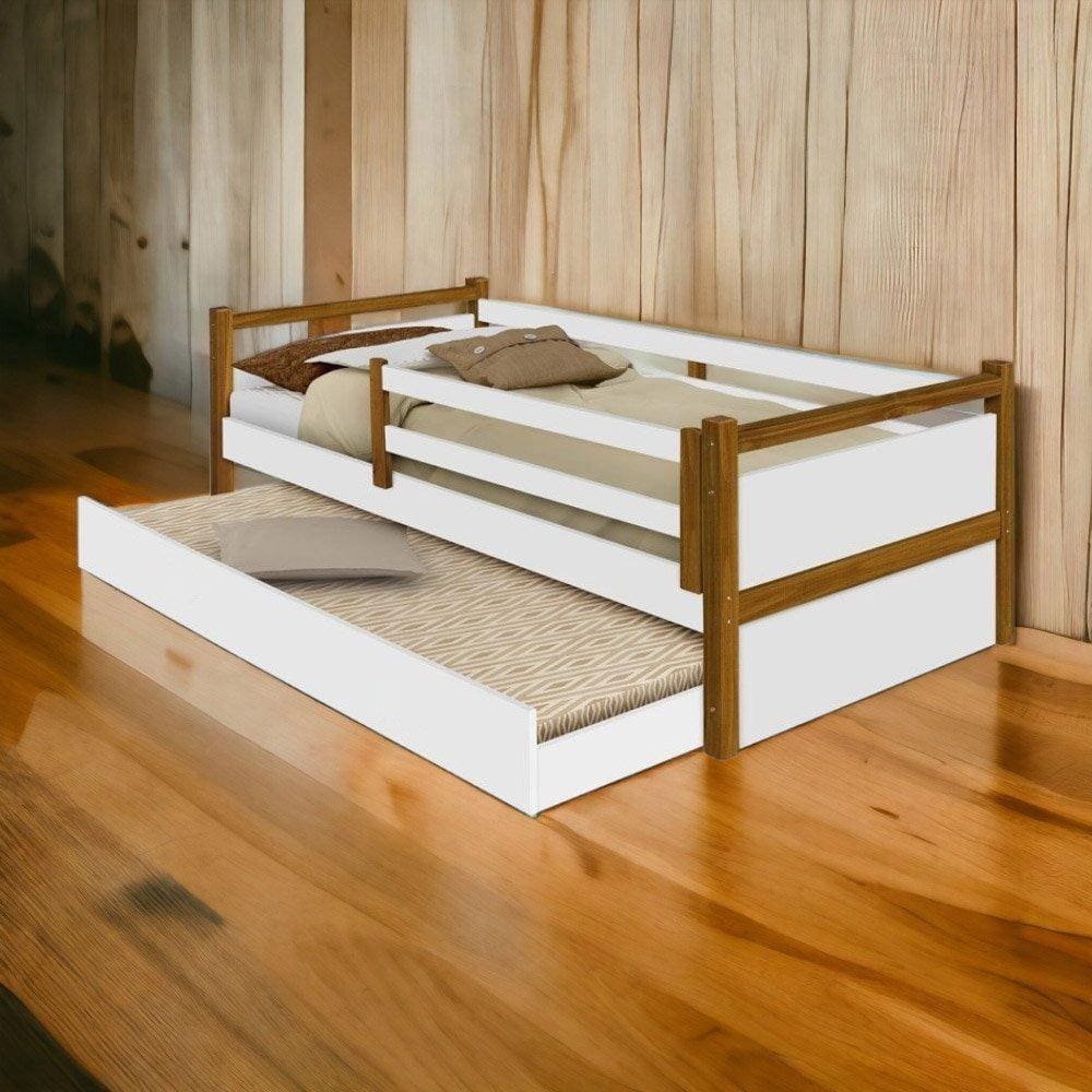 Cama Diana Branca com Cama Auxiliar