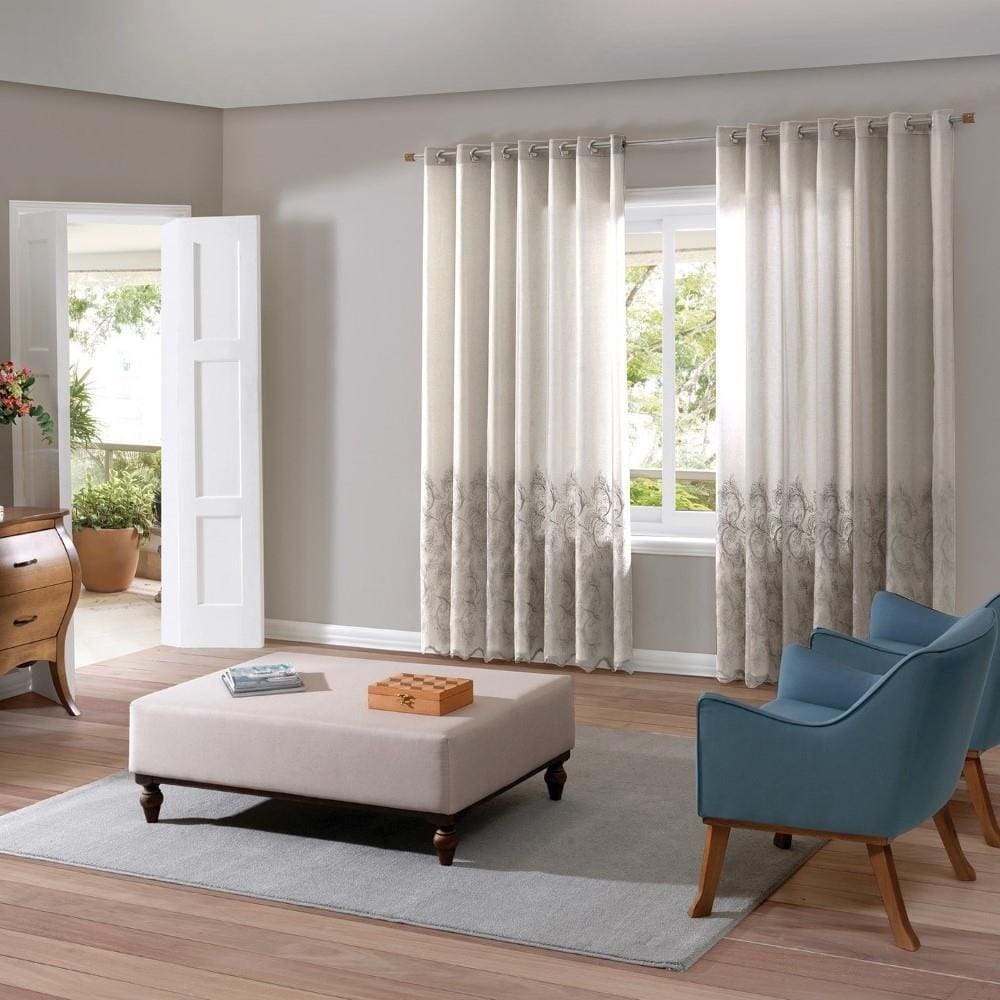 Cortina para Quarto Valência Duplex Bella Janela 4,20mx2,70m
