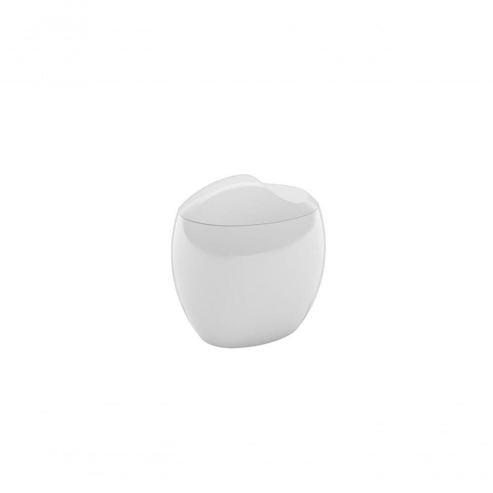 Porta-algodão/cotonetes Spoom 10,8 X 10,6 X 8,5 Cm Branco Coza