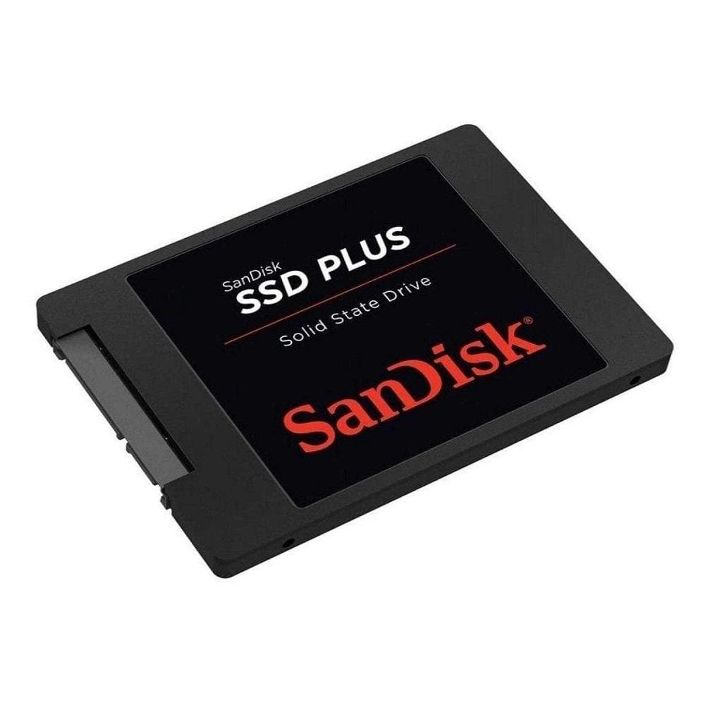SSD 240GB SATA3 Sandisk PLus, Leitura e escrita de 530 MB/s e 440 MB/s, SDSSDA-240G-G26 SANDISK