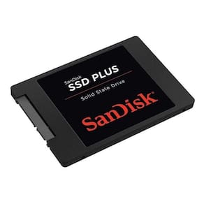 SSD 240GB SATA3 Sandisk PLus, Leitura e escrita de 530 MB/s e 440 MB/s, SDSSDA-240G-G26  SANDISK