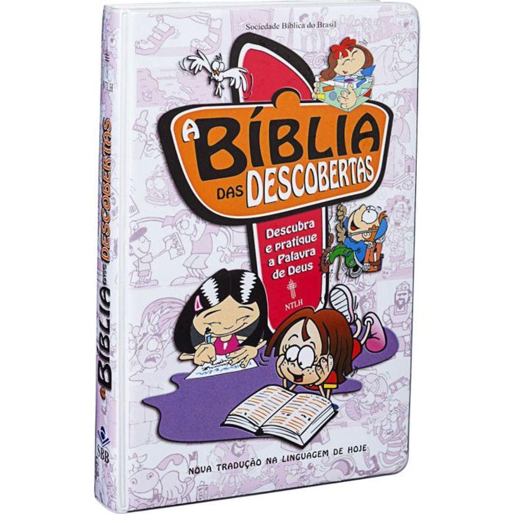 A Bíblia das Descobertas - Capa ilustrada violeta: Nova Tradução na Linguagem de Hoje (NTLH), de Sociedade Bíblica do Br