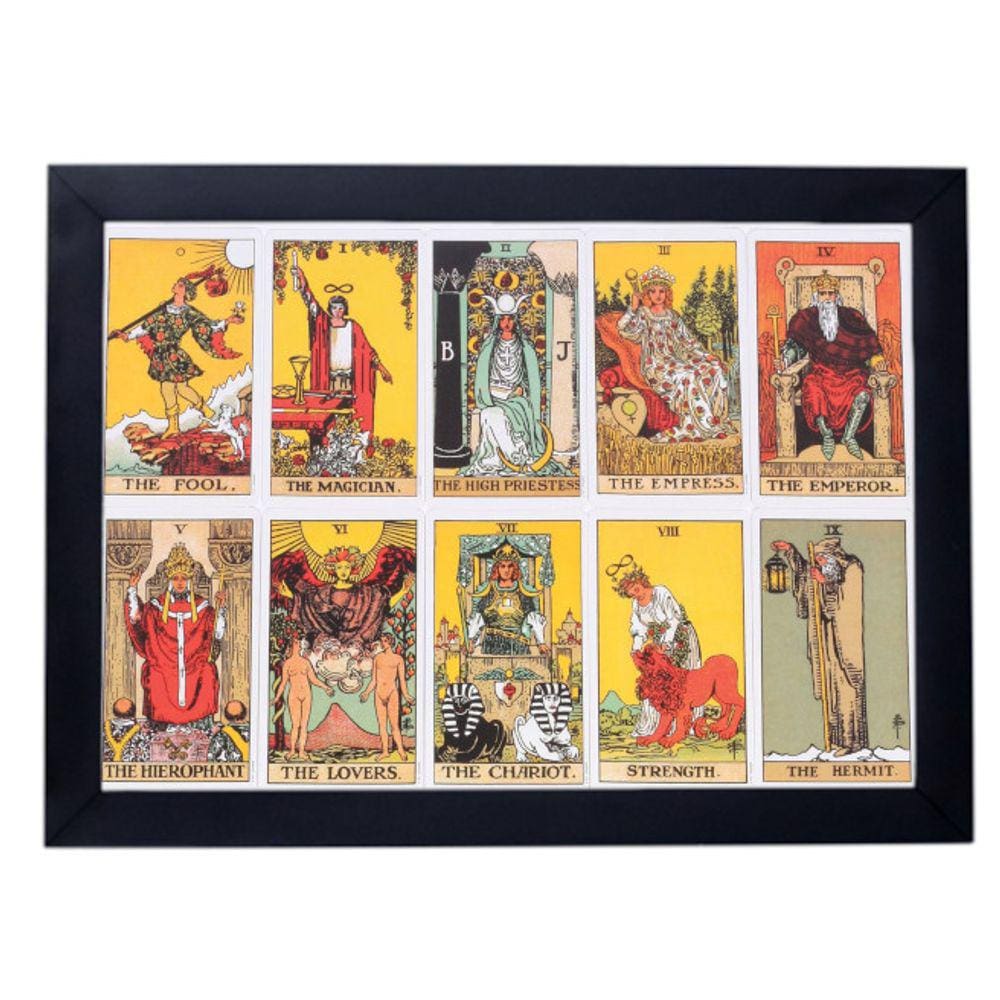 Lindo Quadro decorativo bruxaria carta tarot P8463