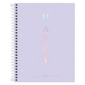 Caderno Colegial Happy Capa Plástica Tilibra Lilás