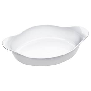Assadeira Oval Opaline 31x19 cm Branca Marinex