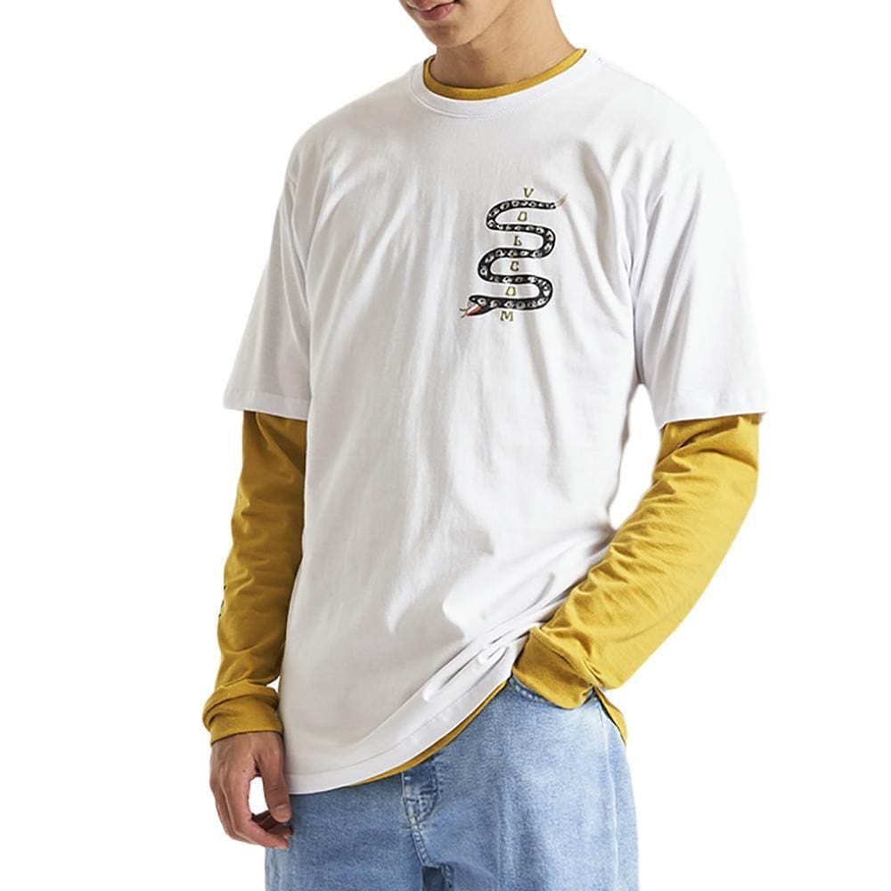 Camiseta Volcom Slither WT23 Masculina Branco