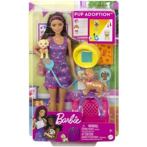 Barbie Adota Um Cachorrinho Negra Com Acessorios E Pets