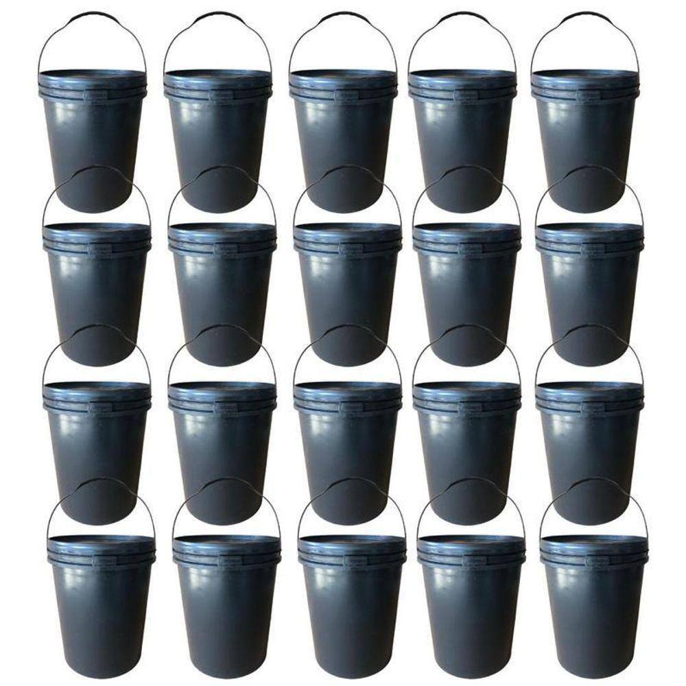 Plastica Tampa Removível Alça Plástica Com Tampa - 20 Pçs