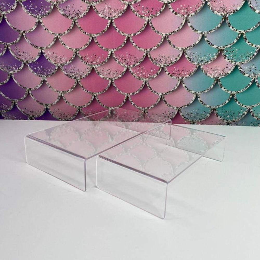 Kit 2 Suportes P/ Doces Baixo Para Decoração Aniversário
