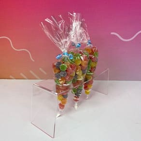 Suporte Para Cone Trufado, Doces Em Acrílico 3 Furos