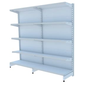 Gondola Parede 196 Flex Kit 2 Metros Branco Sp Etiqueta