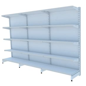 Gondola Parede 196 Flex Kit 3 Metros Branco Sp Etiqueta