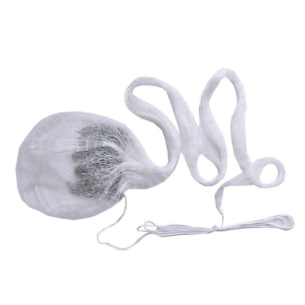Tarrafa Com Corrente Pesca Malha 3.5Cm  35Mm  Fio 0.50 15Mt
