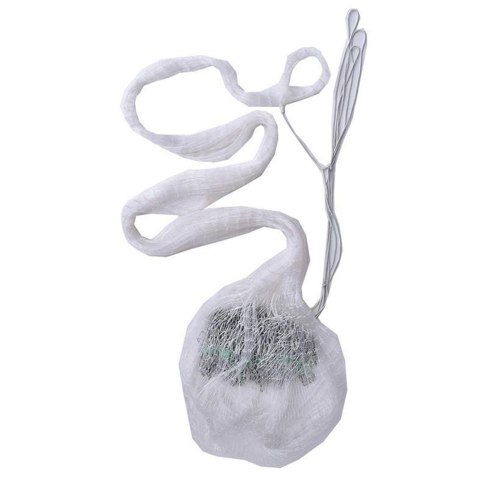 Tarrafa Com Corrente Pesca Malha 3 X 3 Cm 30Mm Fio0.50 30Mt