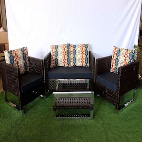 Conjunto Poltronas Itália Para Jardim, Área externa, Decoração Trama
