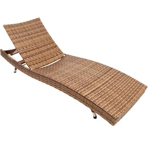 Espreguiçadeira em Alumínio e Fibra Sintética - Piscina, Jardim, Decoração Trama
