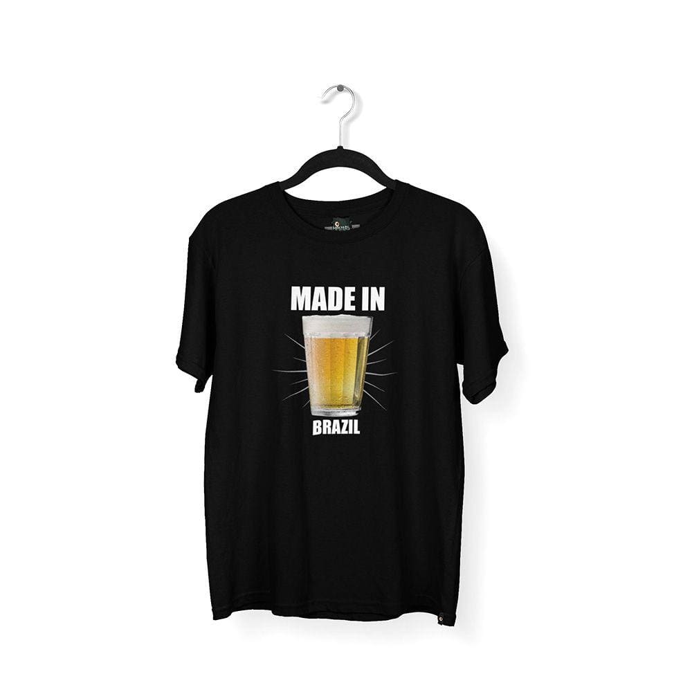 Camiseta Masculina Cerveja Made In Brazil Cervejeiro Brasil