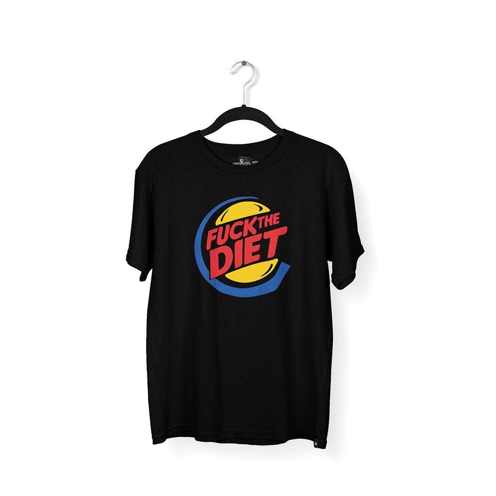Camiseta Masculina Fuck The Diet Preta
