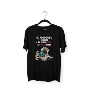 Camiseta Masculina Jason Fotógrafo Preta