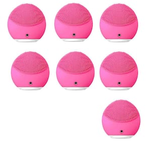 Esponja Massageadora Facial Kit 7 Unidades USB Skin Care Pele Rosto Limpeza Facial Pele Esfoliante