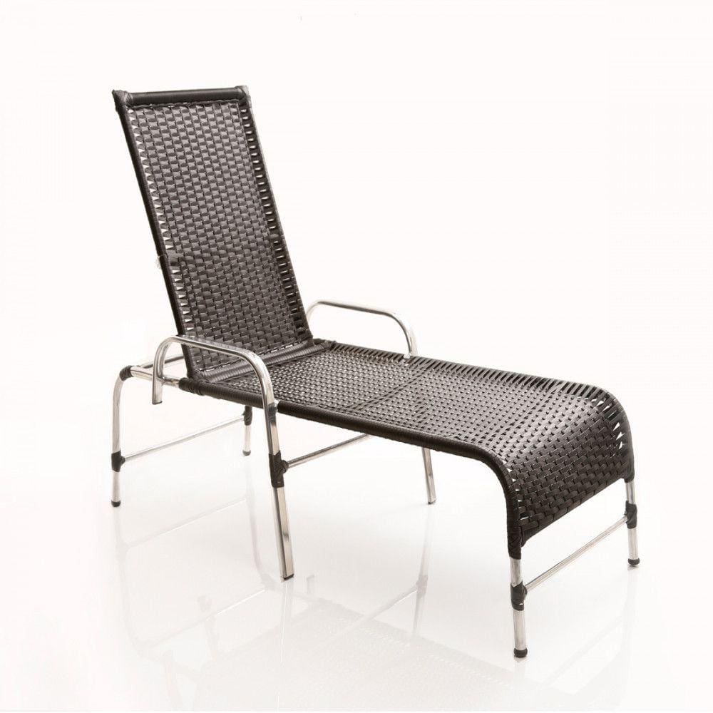 3 Espreguiçadeiras Catar com Mesa Garden para Piscina, Varanda, Área, Jardim e Lazer - Trama