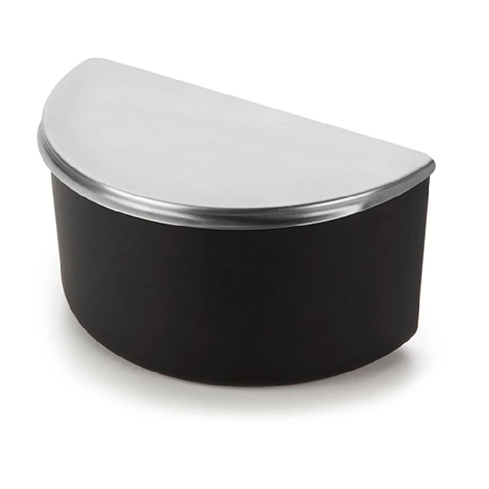 Saleiro Plástico com Tampa de Aço 1kg de Bancada Forma Inox