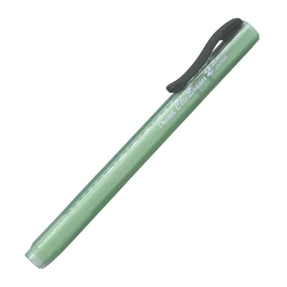 Caneta borracha Clic Eraser Transparente Verde ZE11T-D - Pentel