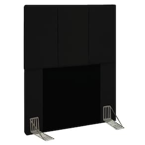 Cabeceira Solteiro 0,90m Genebra Suede Preto - Pallazio