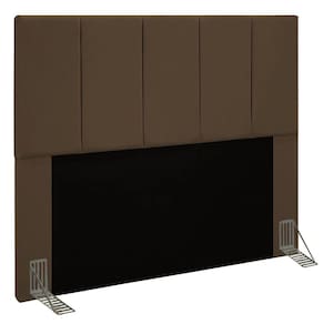 Cabeceira Casal 1,40m Genebra Suede Marrom - Pallazio