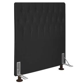 Cabeceira Solteiro 0,90m Estocolmo Suede Preto - Pallazio