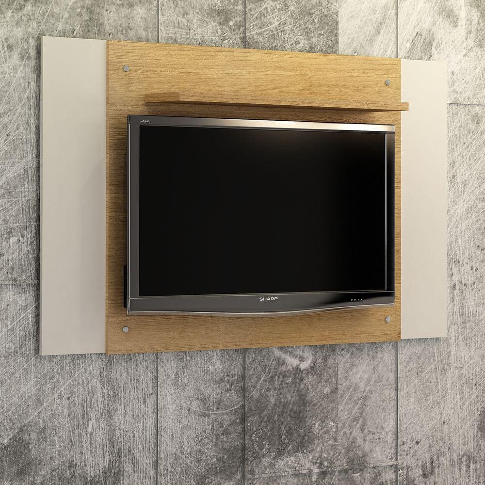 Painel para TV até 50 Polegadas Extensível América Valdemóveis Cinamomo/Off White