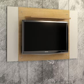 Painel para TV até 50 Polegadas Extensível América Valdemóveis Cinamomo/Off White