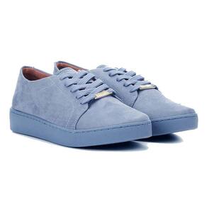 Tênis Vizzano Cano Baixo Camurça Feminino - Azul