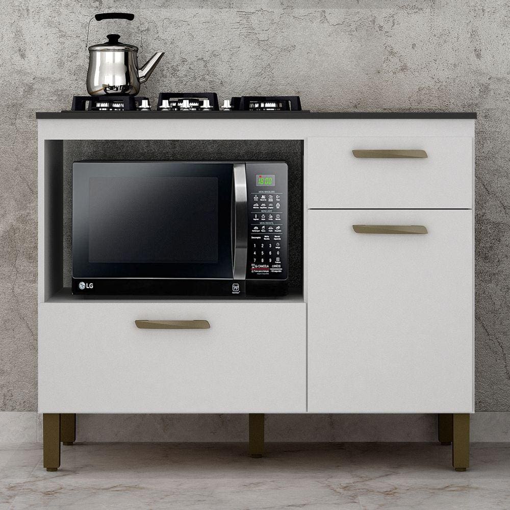 Balcão Cooktop Teresina Branco