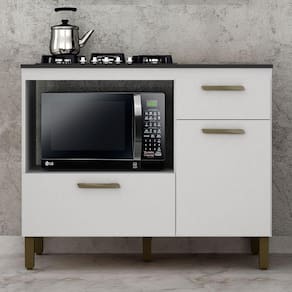 Balcão Cooktop Teresina Branco